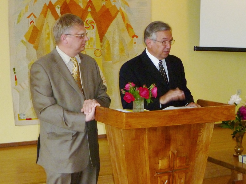 22 speaking at seminary graduation